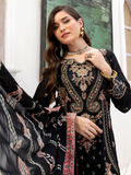 Sobia Mir Swiss Gold Black Luxury Embroidered Suit