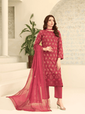 Wijdan Zarqash Gold Rose Elegance Embroidered Lawn Suit