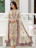 Sobia Mir Ivory White Minimal Luxury Embroidered Suit