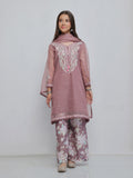 3Pc Embroidered Pret Suit Net Slub Polly Light Lilac - OGE3P-2410023