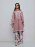 3Pc Embroidered Pret Suit Net Slub Polly Light Lilac - OGE3P-2410023