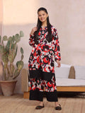 2Pc Printed Pret Shirt Trouser Lawn Red & Black - OG2P-2412006-2