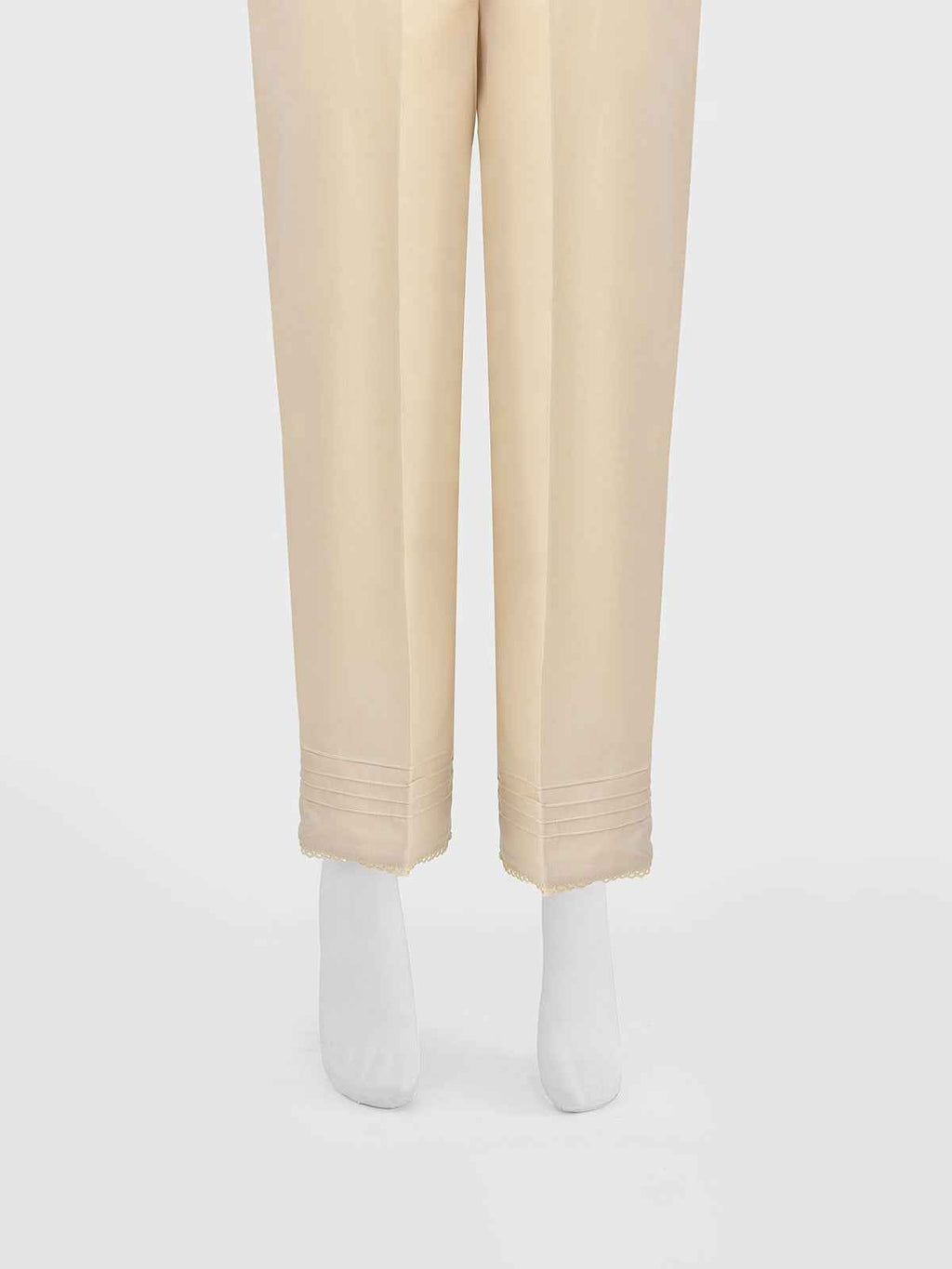 Women Beige Cambric Trouser - OWSP-2301023-1