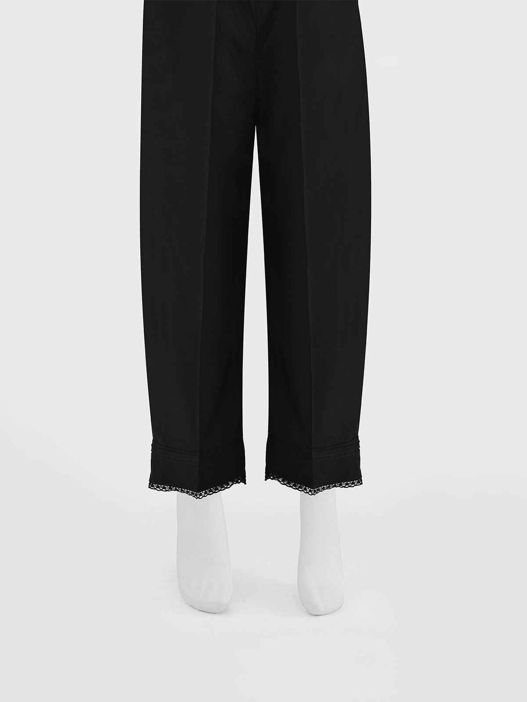 Women Black Cambric Trouser - OWSP-2301023-2