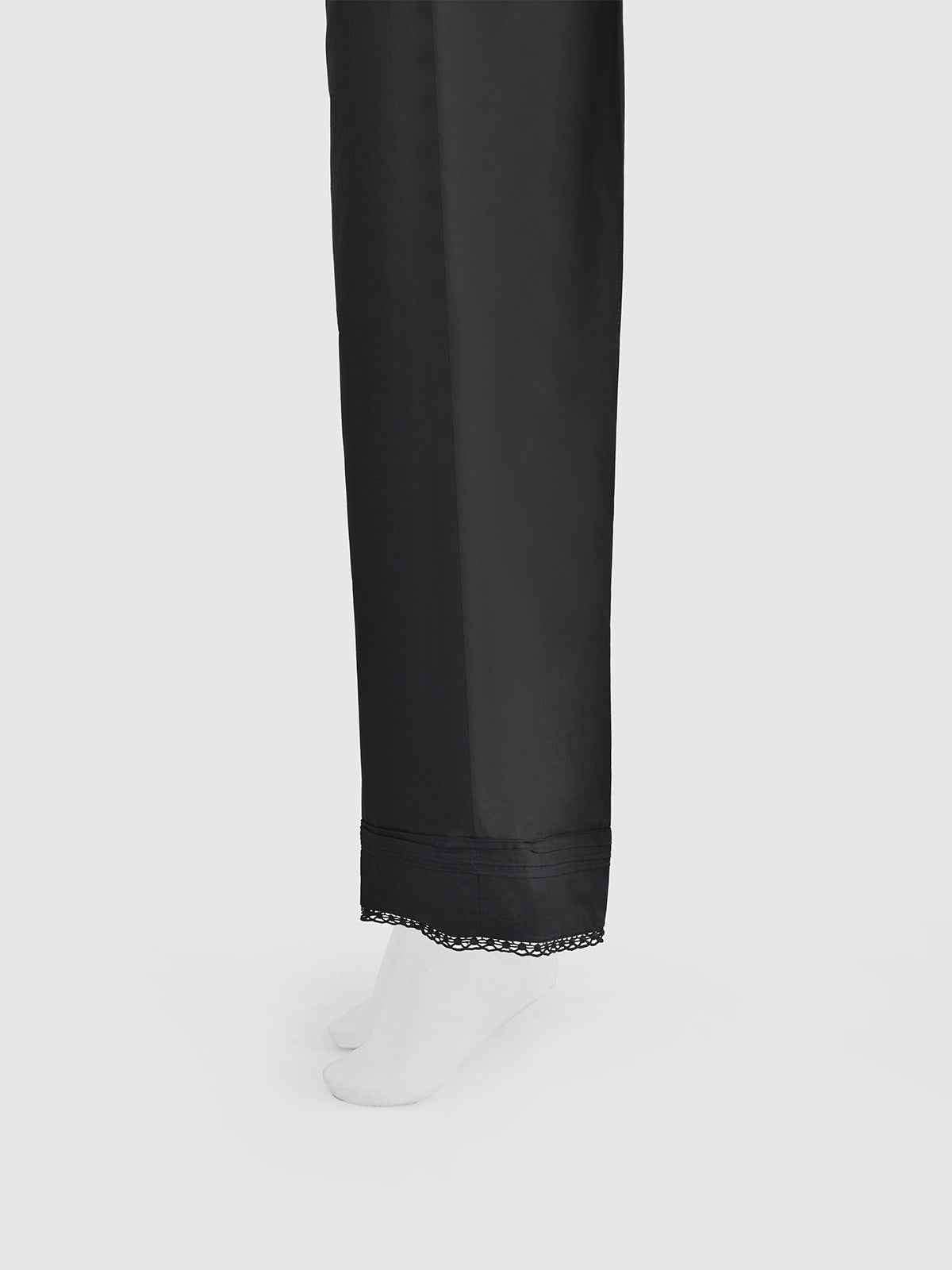 Women Black Cambric Trouser - OWSP-2301023-2