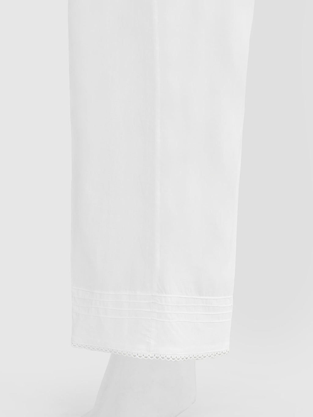 Women White Cambric Trouser - OWSP-2301023
