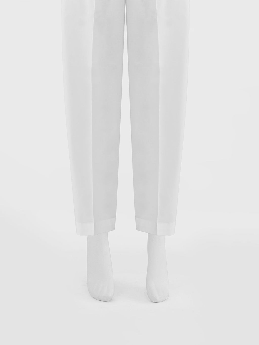 Women White Cambric Trouser - OWSP-2411027