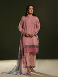 3Pc Printed Pret Suit Cambric Pink - OWE3P-2411012