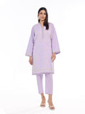 2Pc Embroidered Pret Shirt Trouser Dobby Lilac - OWE2P-2405018