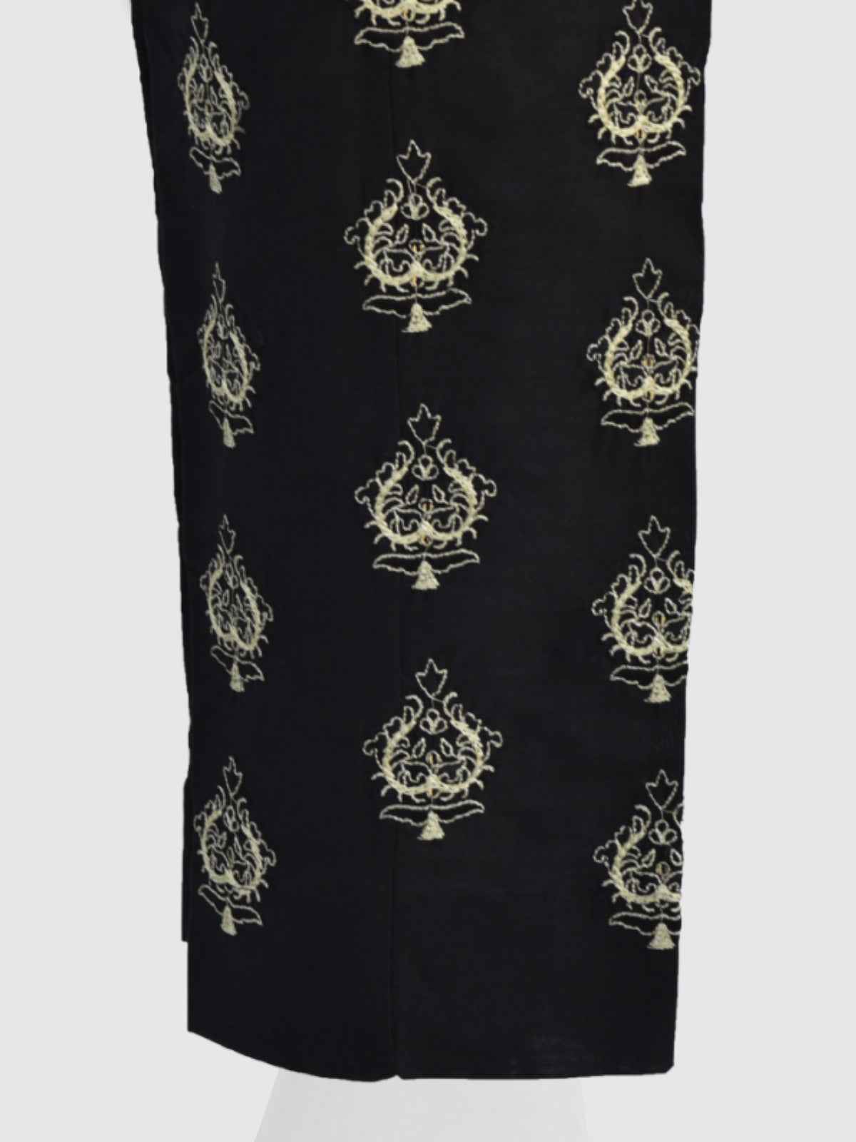 Women Black Dyed Embroidered Trouser - OWESP-2301024-3