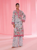 2Pc Printed Pret Shirt Trouser Lawn Ferozi - OW2P-2505010