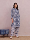 2Pc Printed Pret Shirt Trouser Lawn Blue - OW2P-2505022
