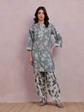 1Pc Printed Pret Kurti Lawn Green - OWKT-2505028