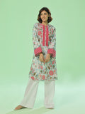 1Pc Printed Pret Kurti Lawn Ferozi - OWKT-2505040