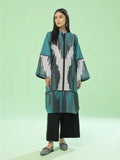 1Pc Printed Unstitched Kurti Lawn Dark Green - OLK-6353-A