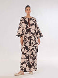 1Pc Printed Unstitched Kurti Swiss Lawn Black - OLK-6283-A