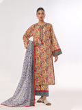 3Pc Printed Pret Suit Masoori Lawn Blue - OW3P-2412030