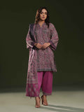 3Pc Printed Pret Suit Cambric Magenta - OW3P-2411015