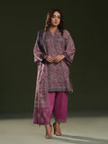 3Pc Printed Unstitched Cambric Magenta - OC3P-6267-A