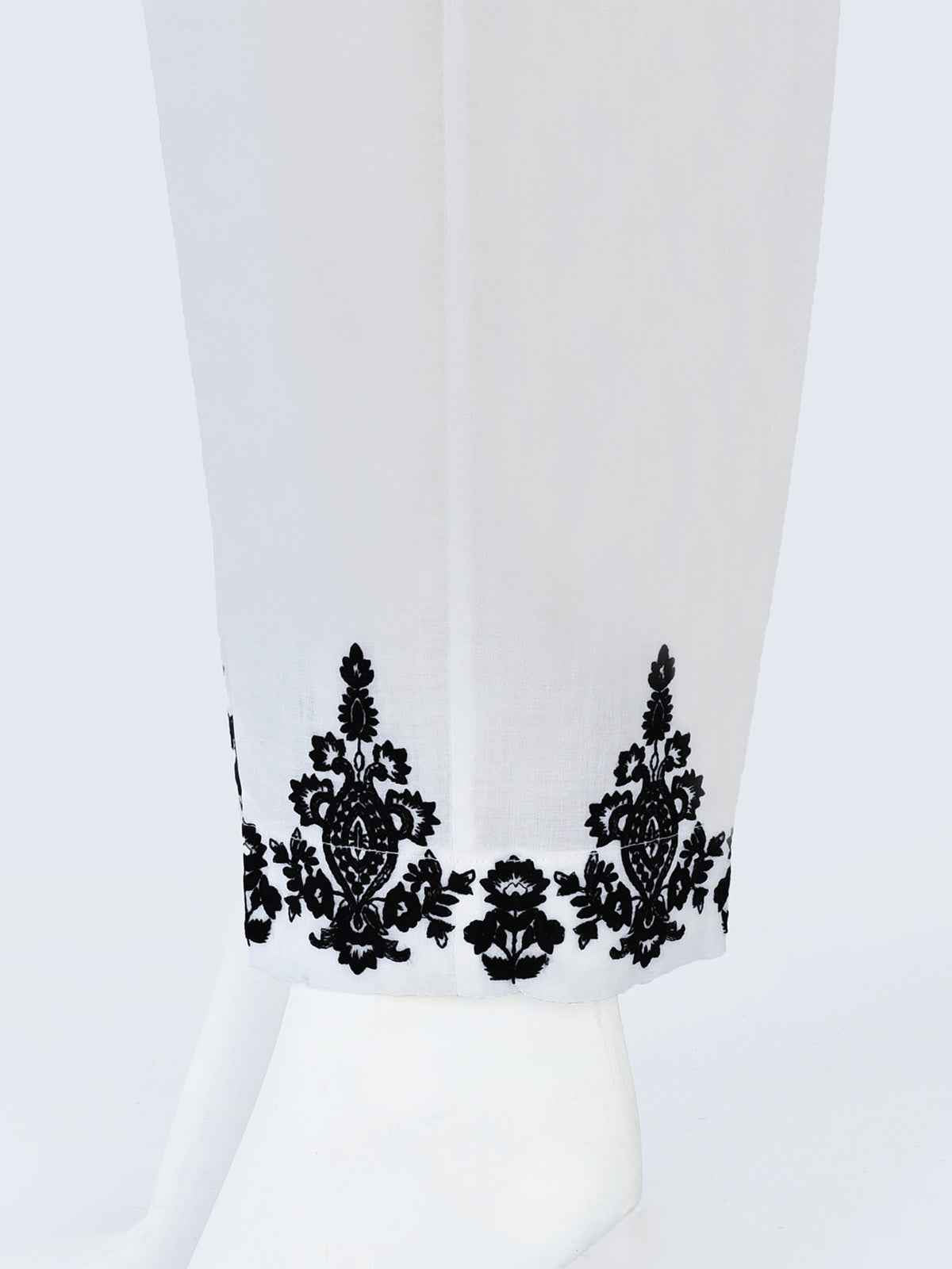 Women White Lawn Trouser - OWESP-2203001