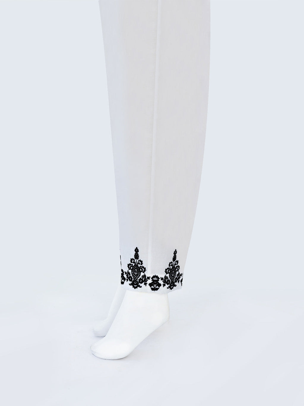 Women White Lawn Trouser - OWESP-2203001