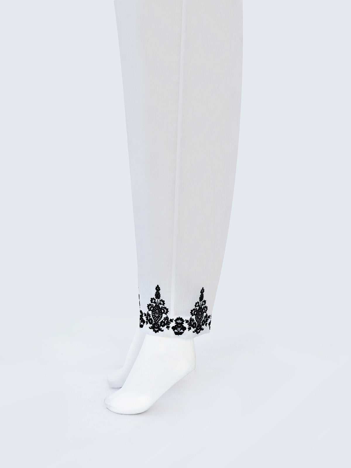 Women White Lawn Trouser - OWESP-2203001