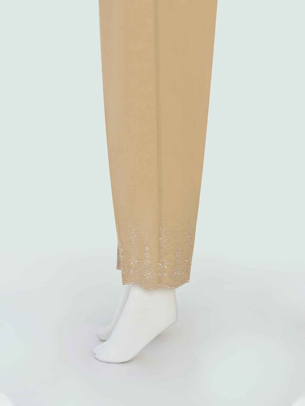 Women Beige Lawn Trouser - OWESP-2206029-1
