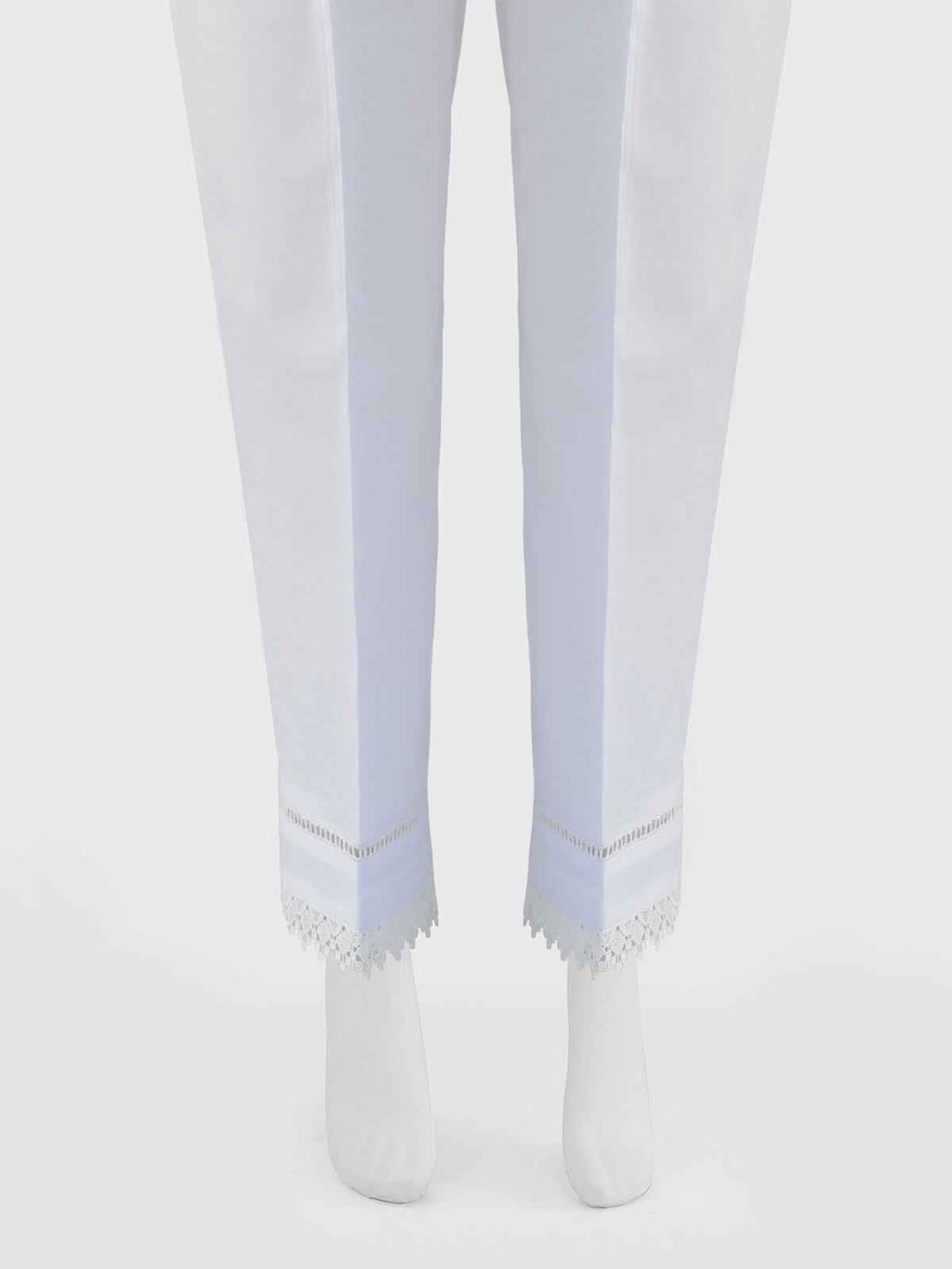 Women White Lawn Trouser - OWSP-2211029-1