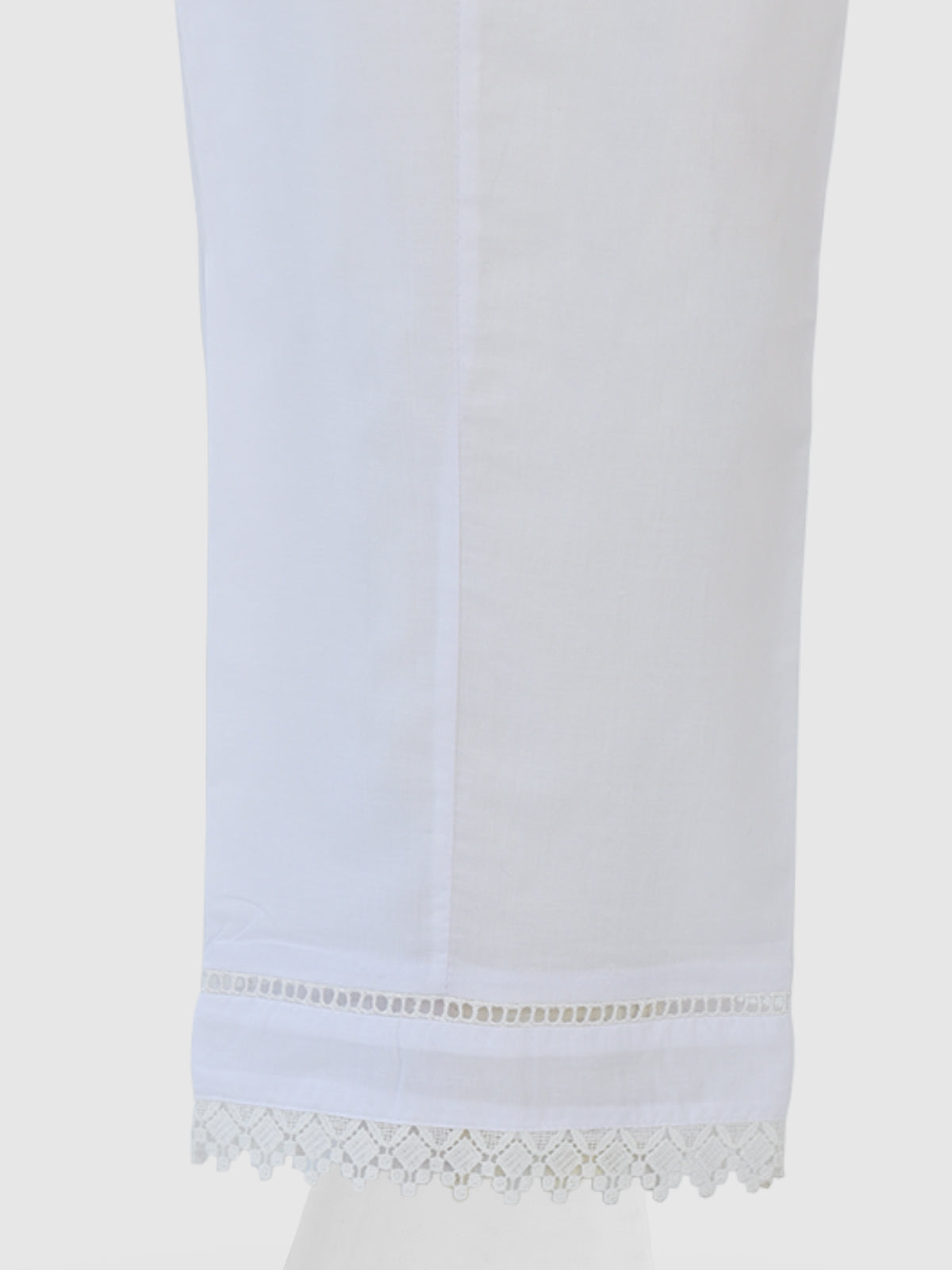 Women White Lawn Trouser - OWSP-2211029-1
