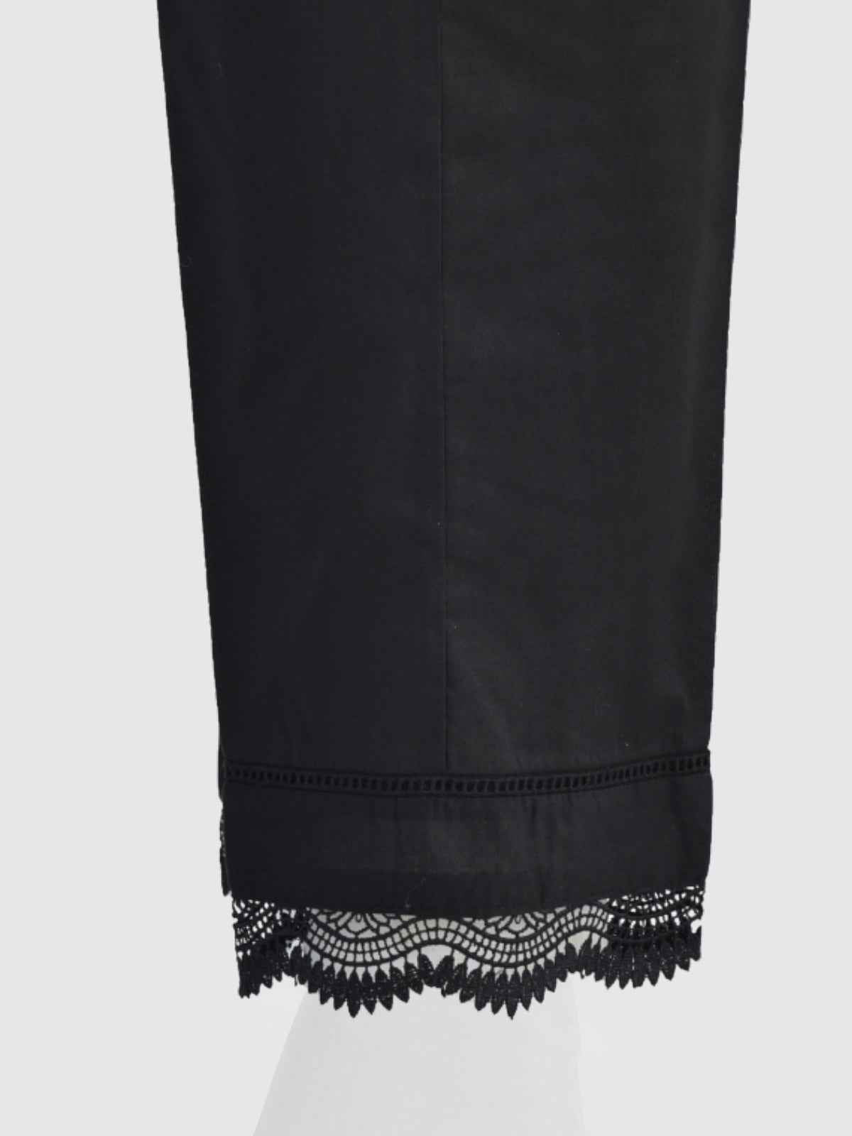 Women Black Lawn Trouser - OWSP-2211029-3