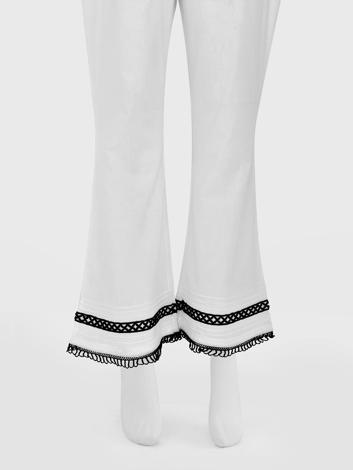 Women White Lawn Trouser - OWBBP-2109012