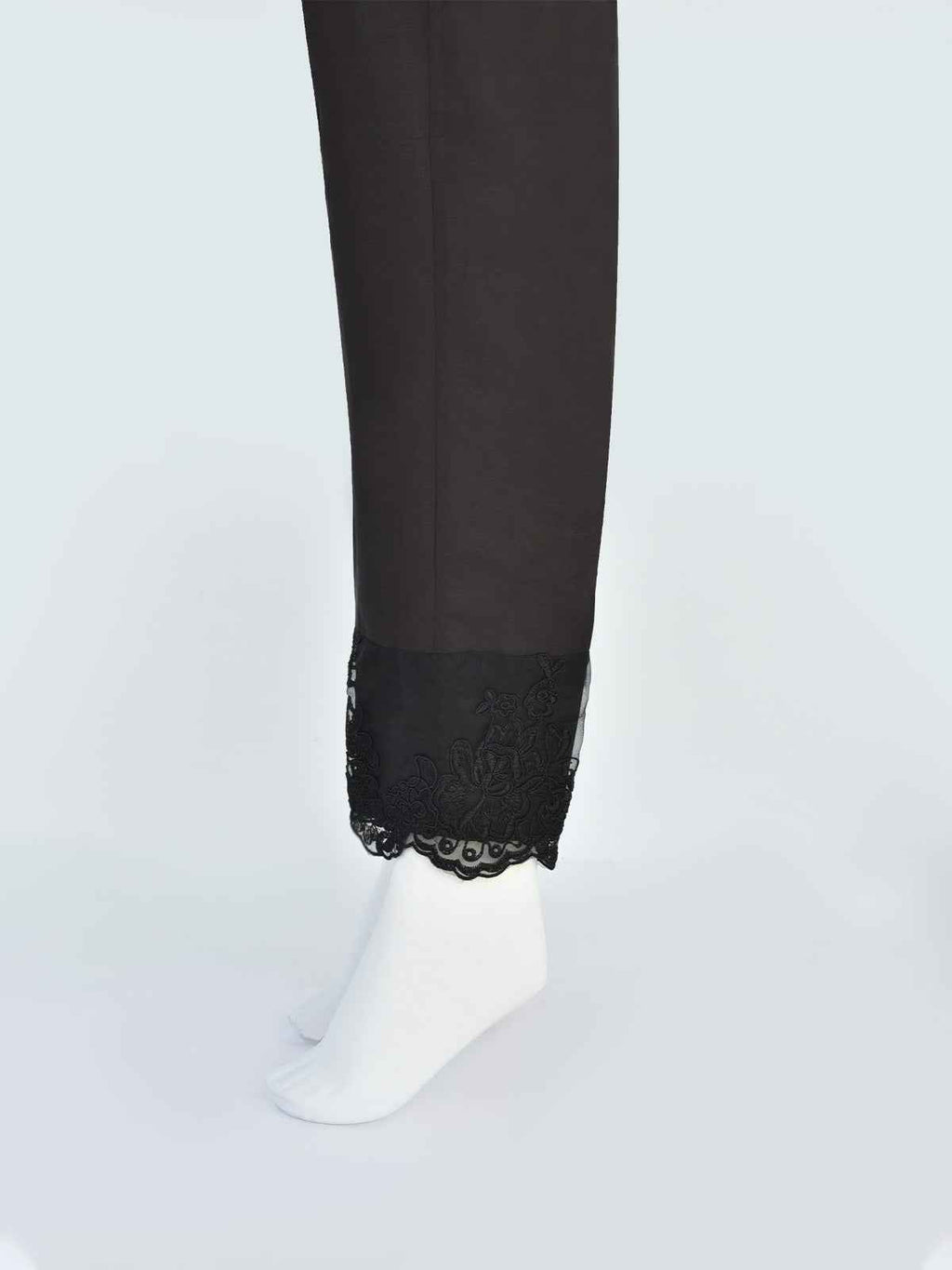 Women Black Lawn Trouser - OWESP-2206032