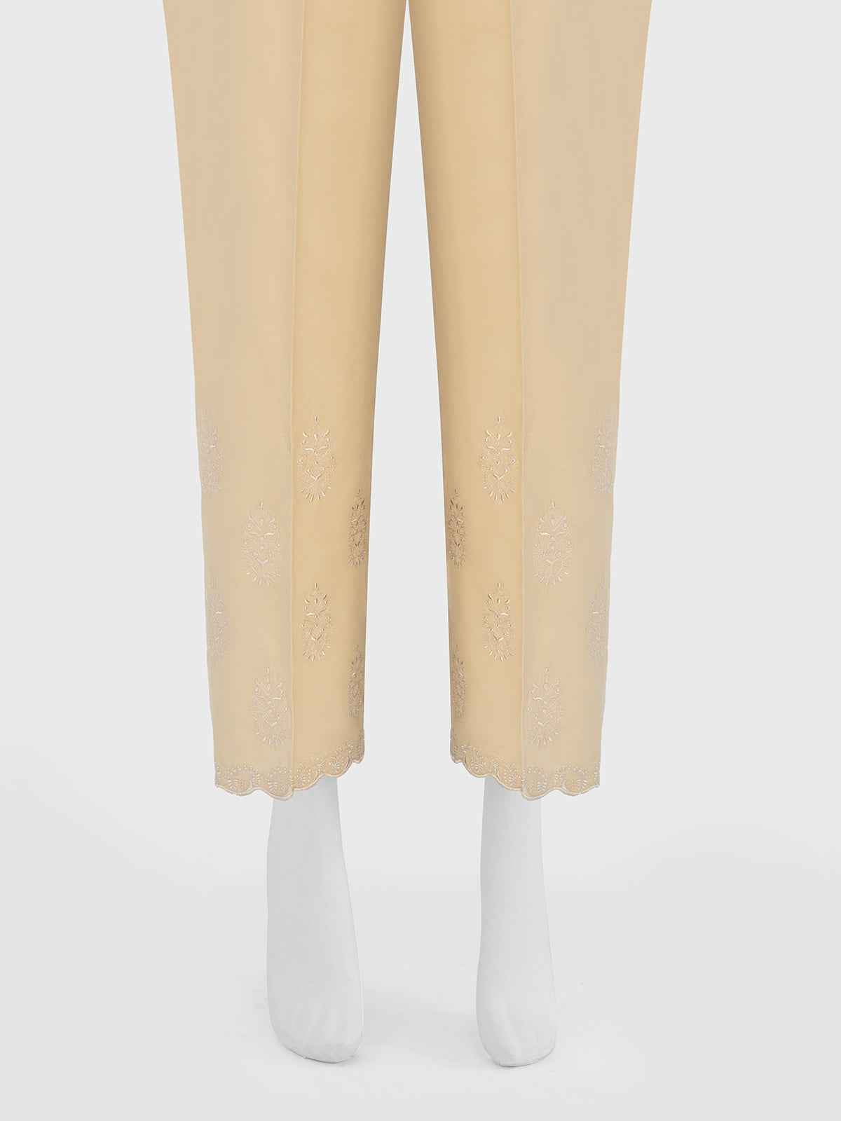 Women Beige Lawn Trouser - OWESP-2206033-1