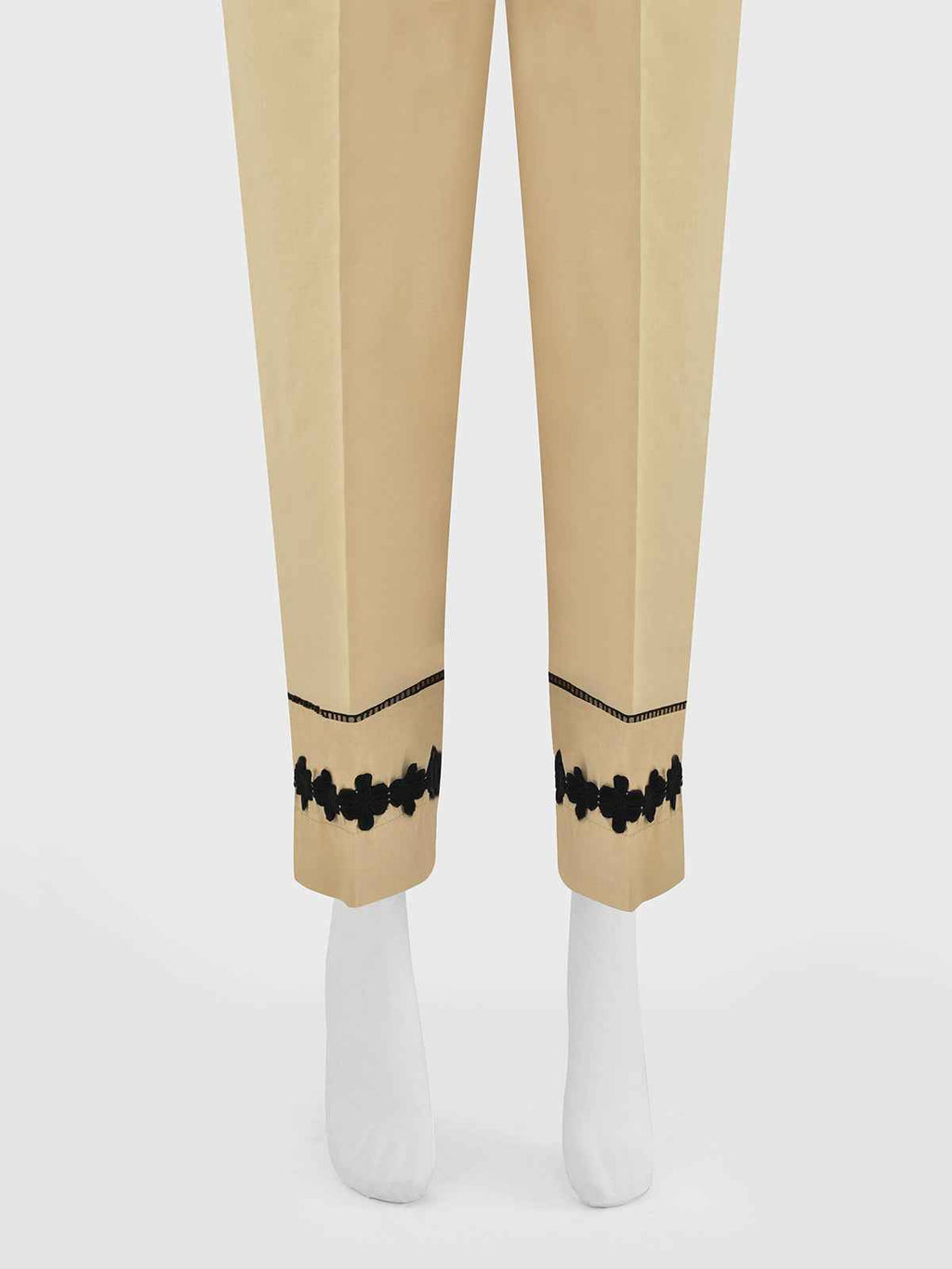 Women Beige Lawn Trouser - OWSP-2109014