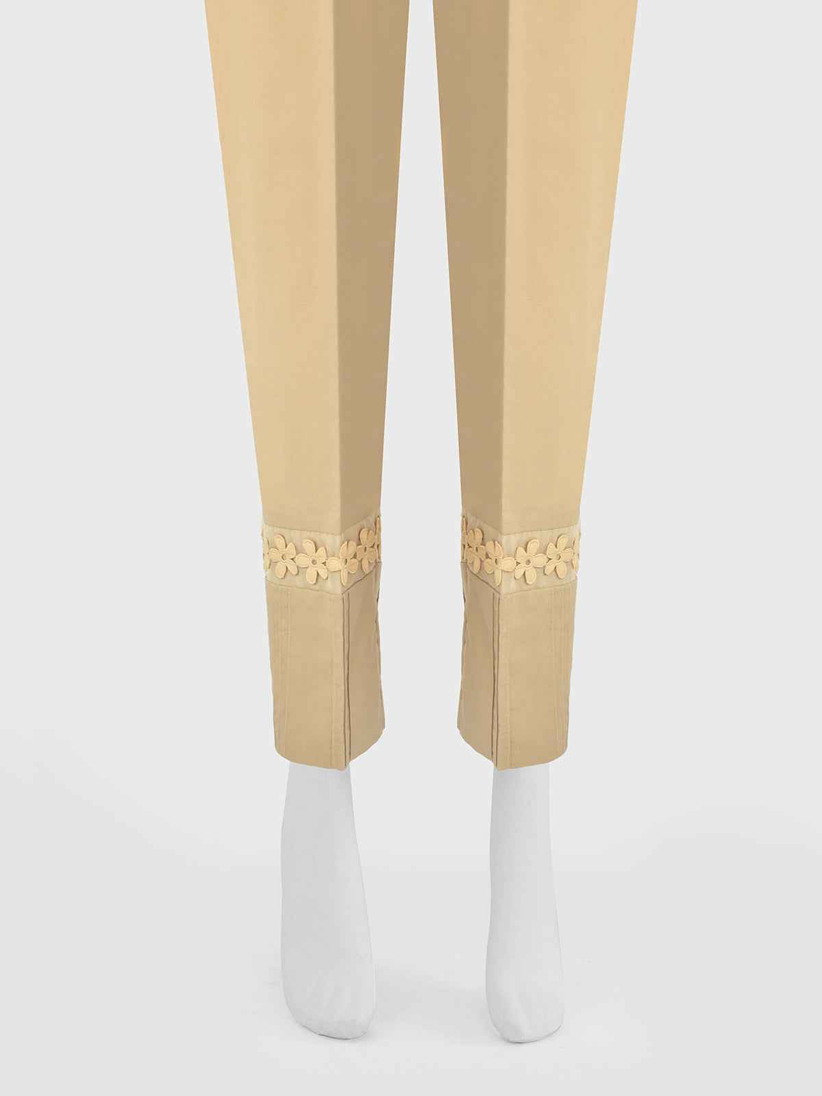 Women Beige Cambric Trouser - OWSP-2206038-1