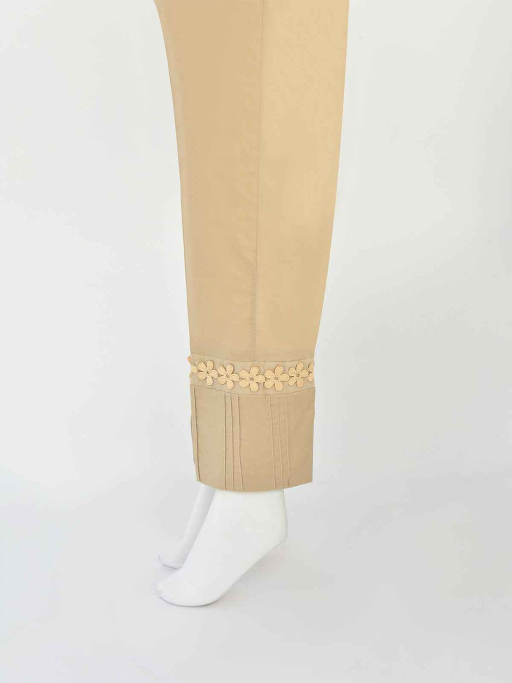 Women Beige Cambric Trouser - OWSP-2206038-1