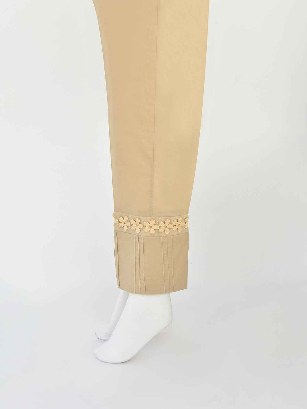 Women Beige Cambric Trouser - OWSP-2206038-1