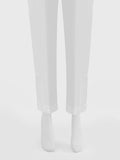 Women White Silk Blend Trouser - OWSP-2208028-1