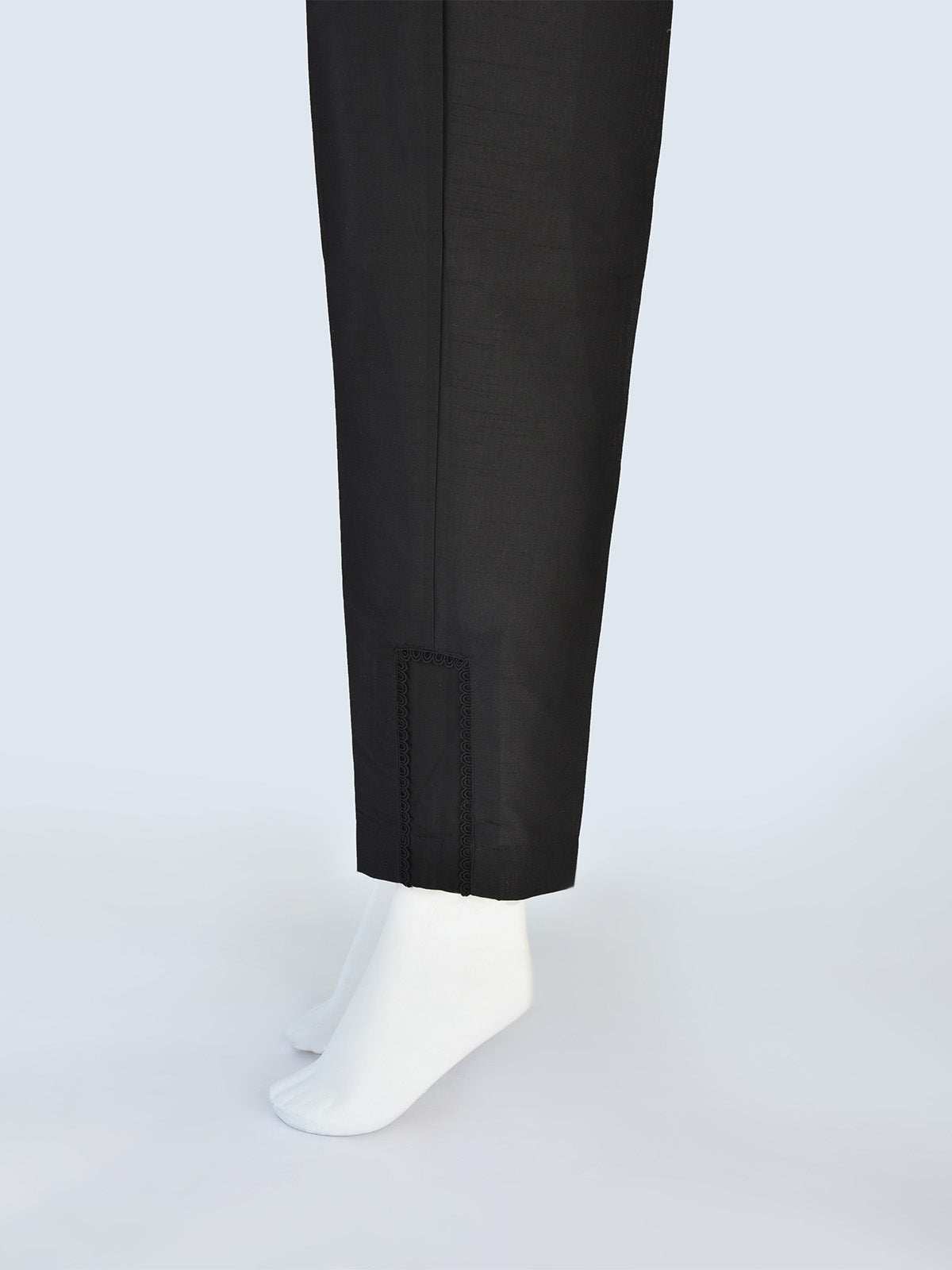 Women Black Silk Blend Trouser - OWSP-2208028