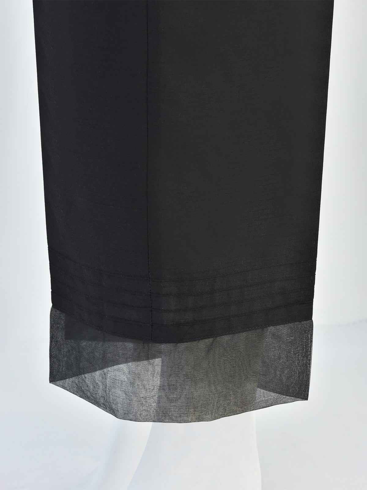 Women Black Silk Blend Trouser - OWSP-2208030