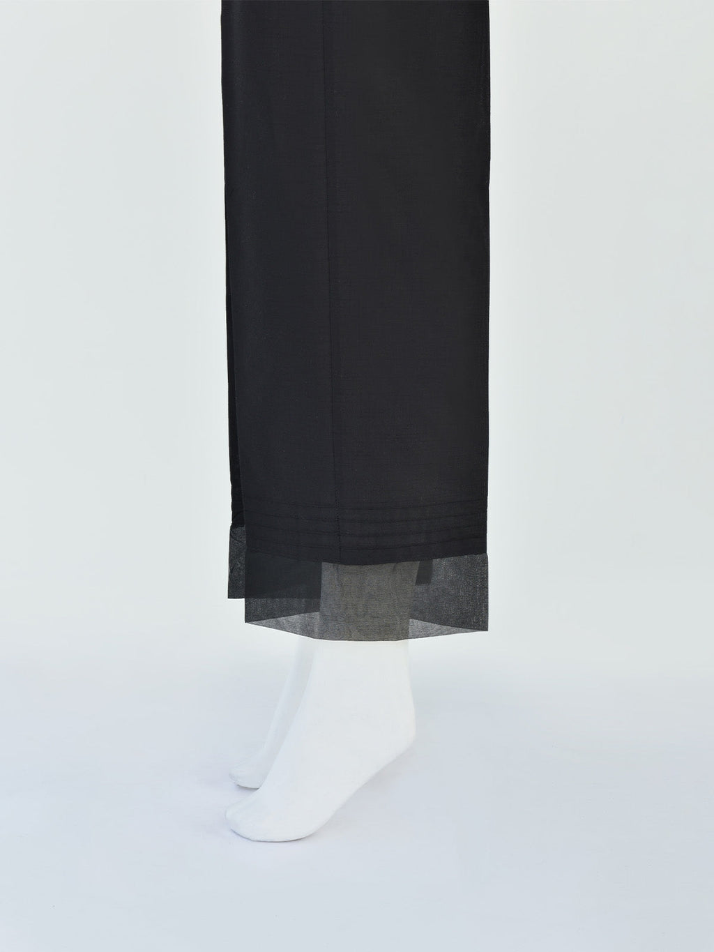 Women Black Silk Blend Trouser - OWSP-2208030