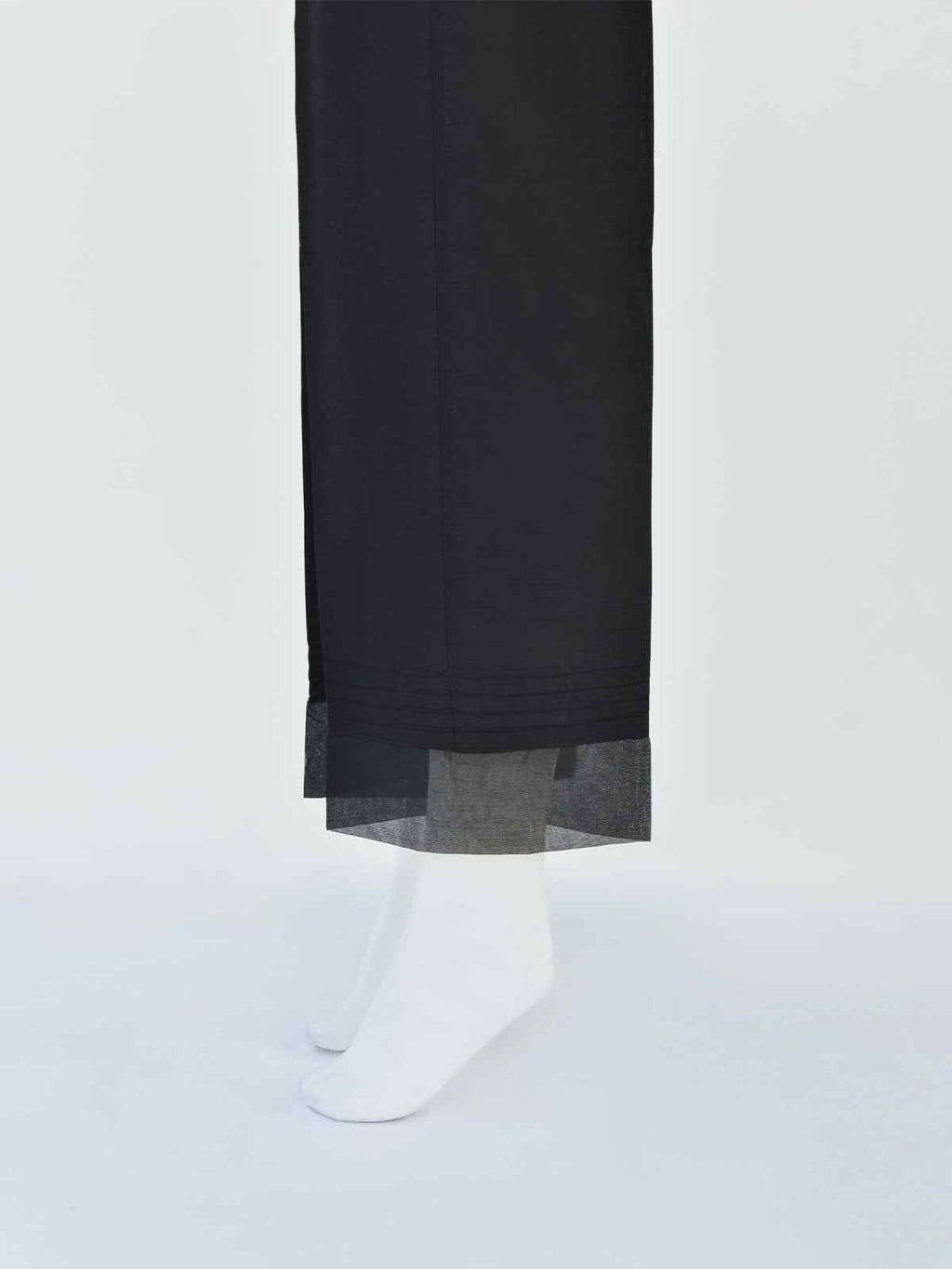 Women Black Silk Blend Trouser - OWSP-2208030