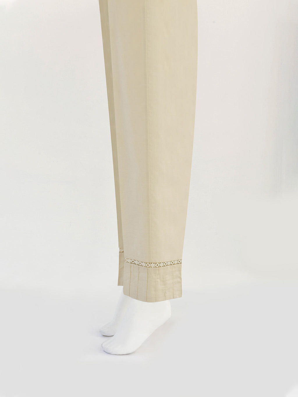 Women Off White Lawn Trouser - OWSP-2310040-1