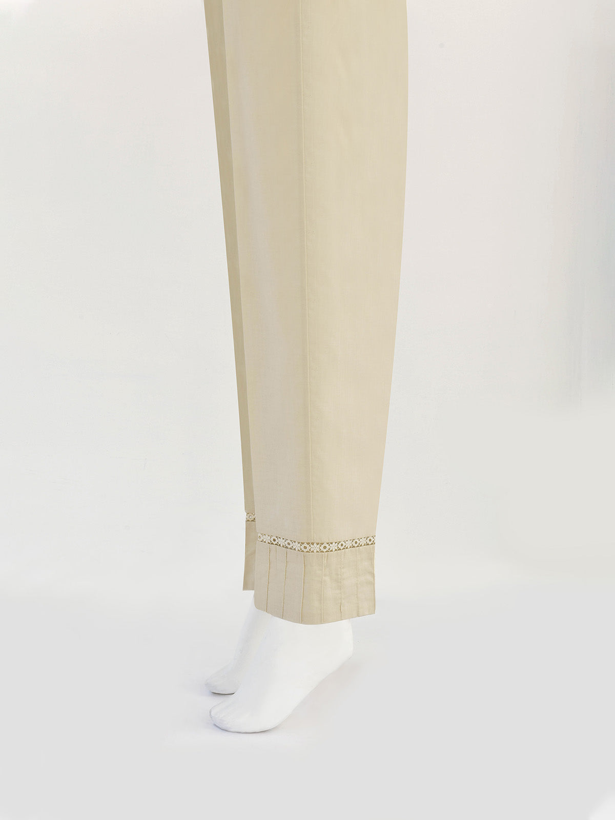 Women Off White Lawn Trouser - OWSP-2310040-1