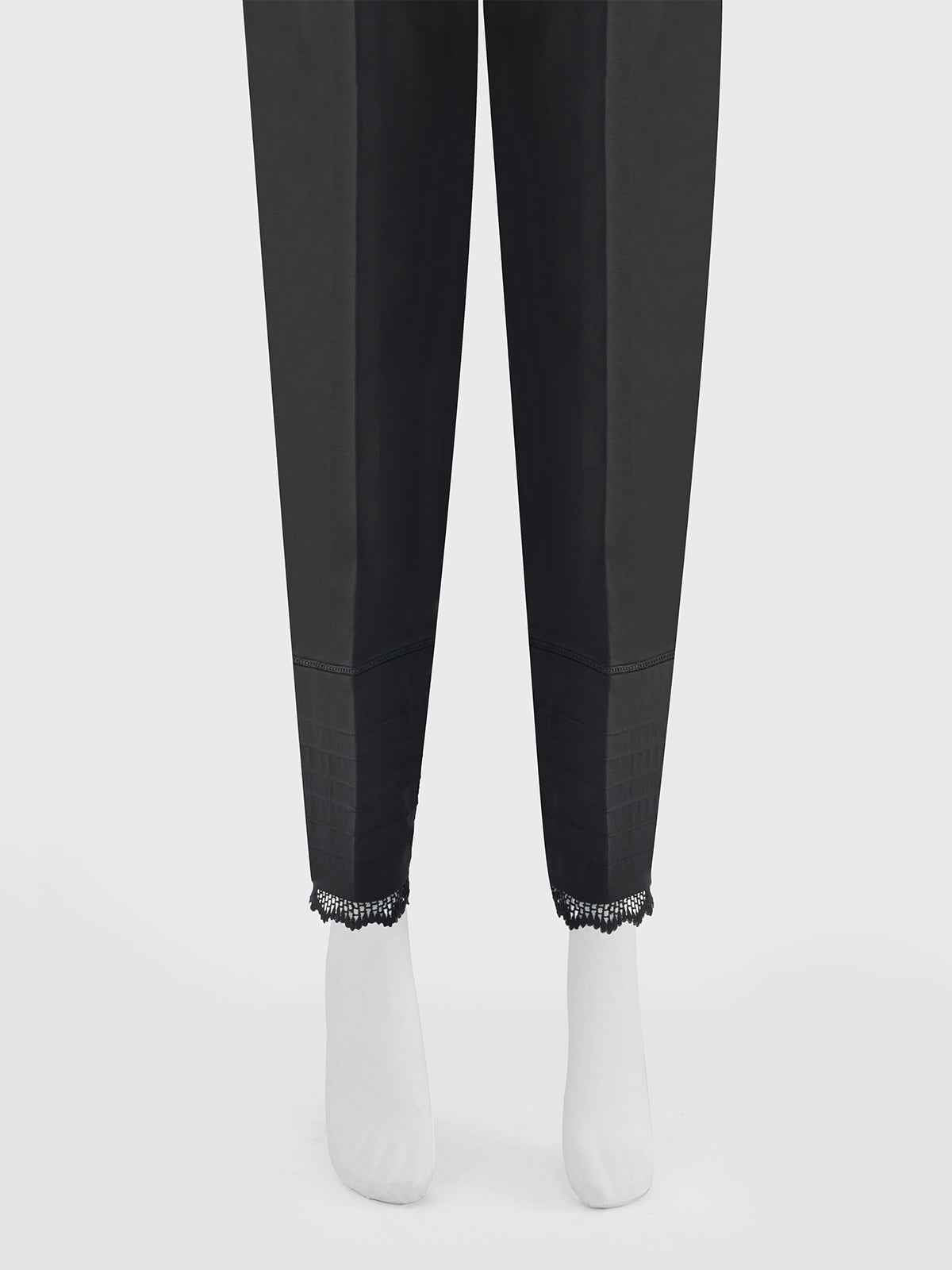 Women Black Lawn Trouser - OWSP-2310040