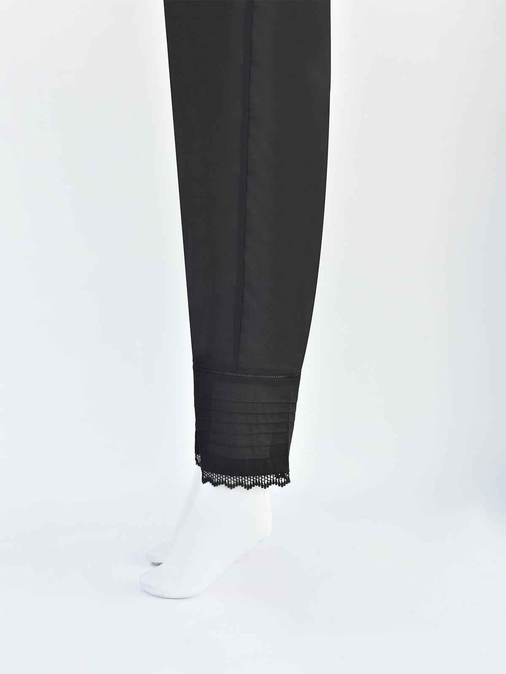 Women Black Lawn Trouser - OWSP-2310040