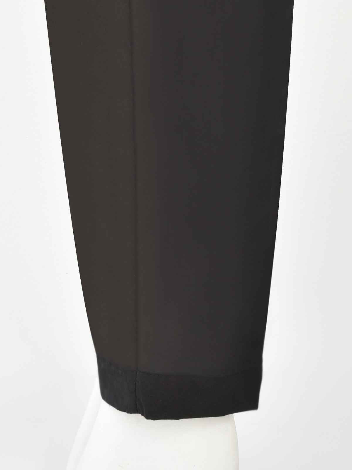 Women Black Lawn Trouser - OWSP-2406032-2