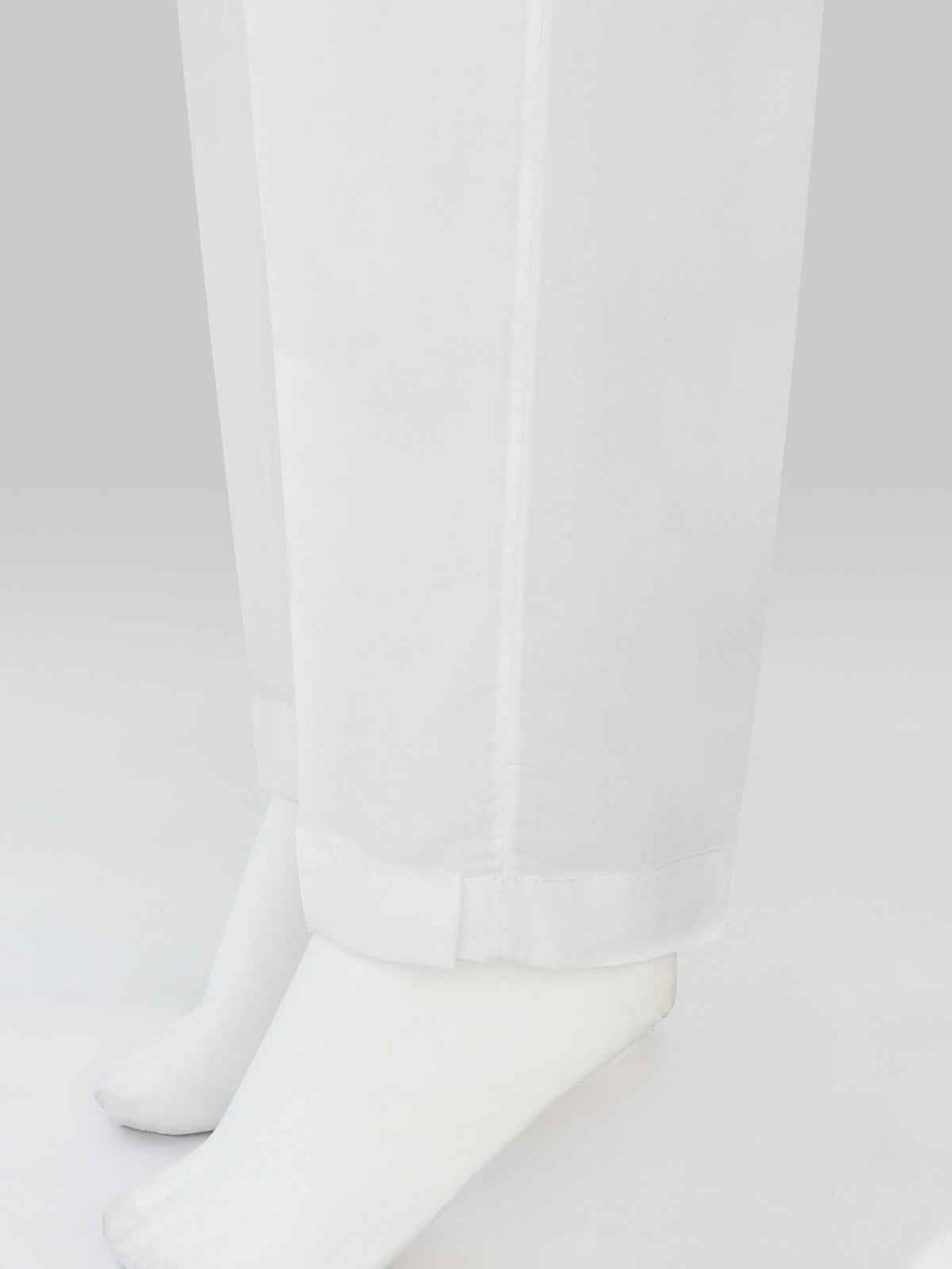 Women White Lawn Trouser - OWSP-2406032