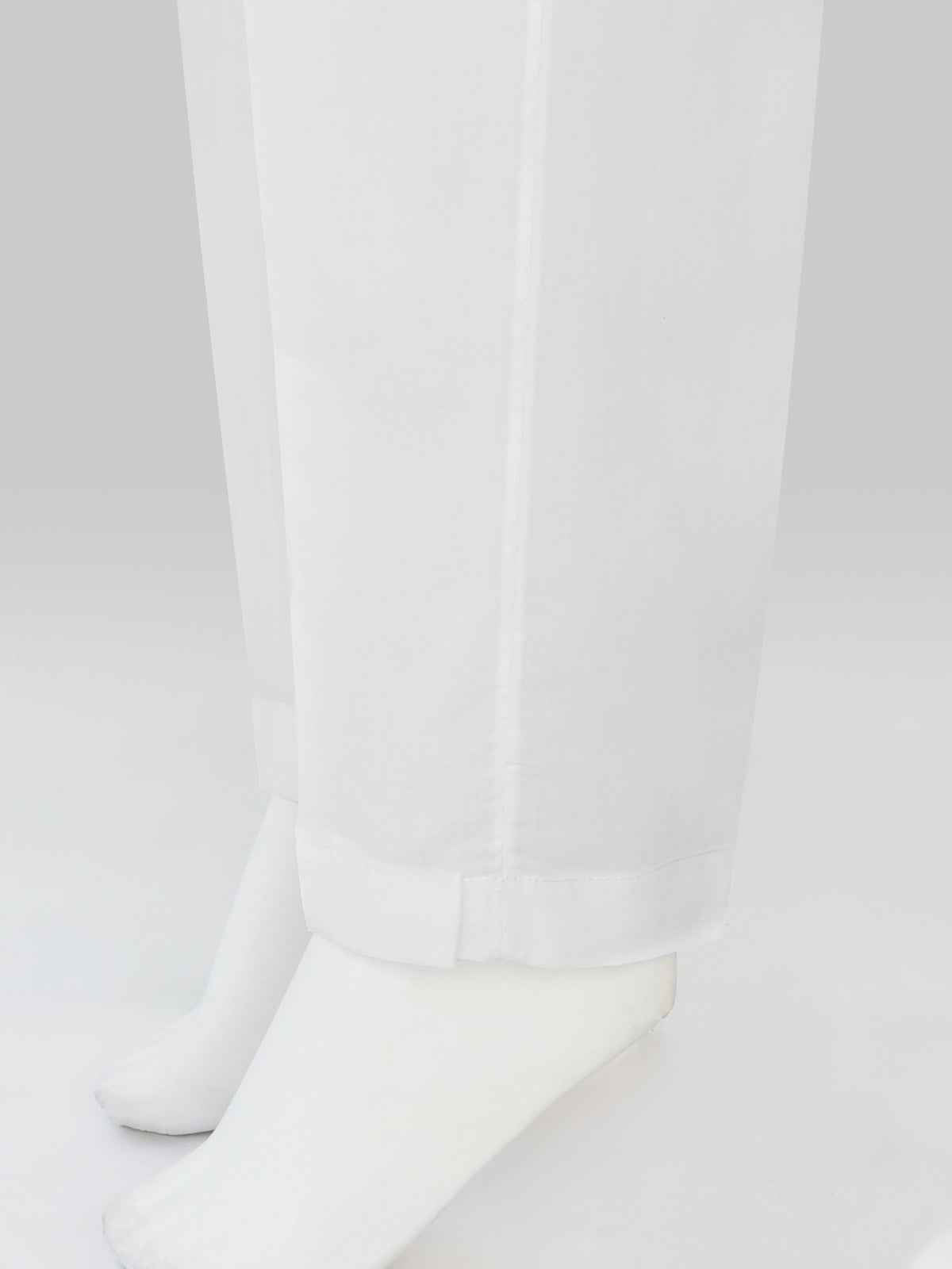Women White Lawn Trouser - OWSP-2406032
