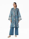 2Pc Embroidered Pret Shirt Trouser Maisoori Lawn Blue - OWE2P-2412042